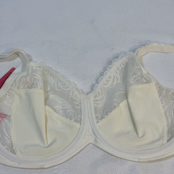 Lilyette 36DD Ivory Minimizer Underwire Bra 0432 - Picture 7 of 11
